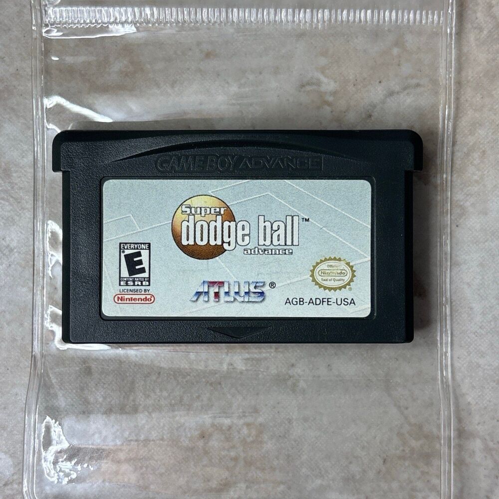 Super Dodge Ball Advance Nintendo Game Boy Advance GBA 2001 AUTHENTIC TESTED